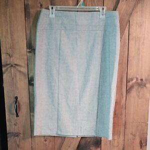 New York & Company Light Gray Pencil Skirt